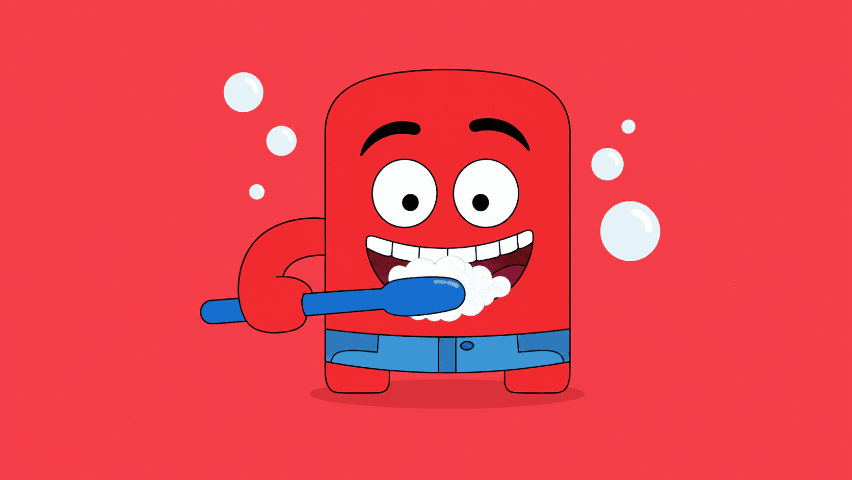 A T.Toys character making toothbrushing fun at bedtime